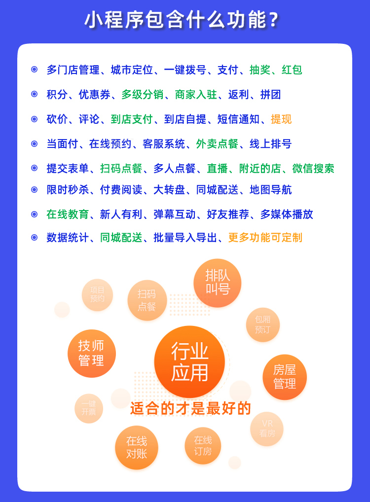 微信小程序开发功能界面展示